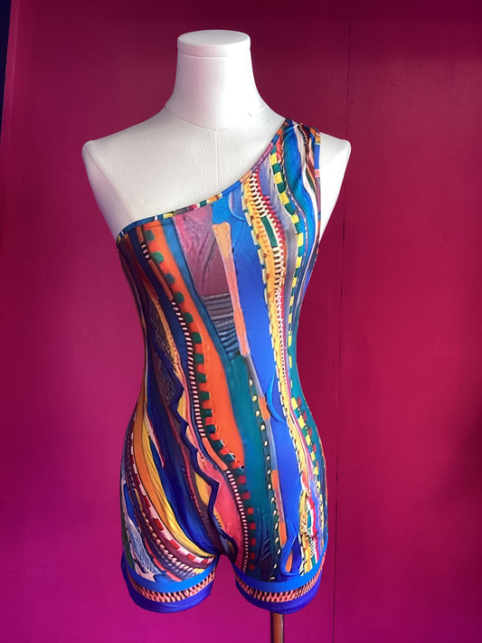 One Shoulder Romper