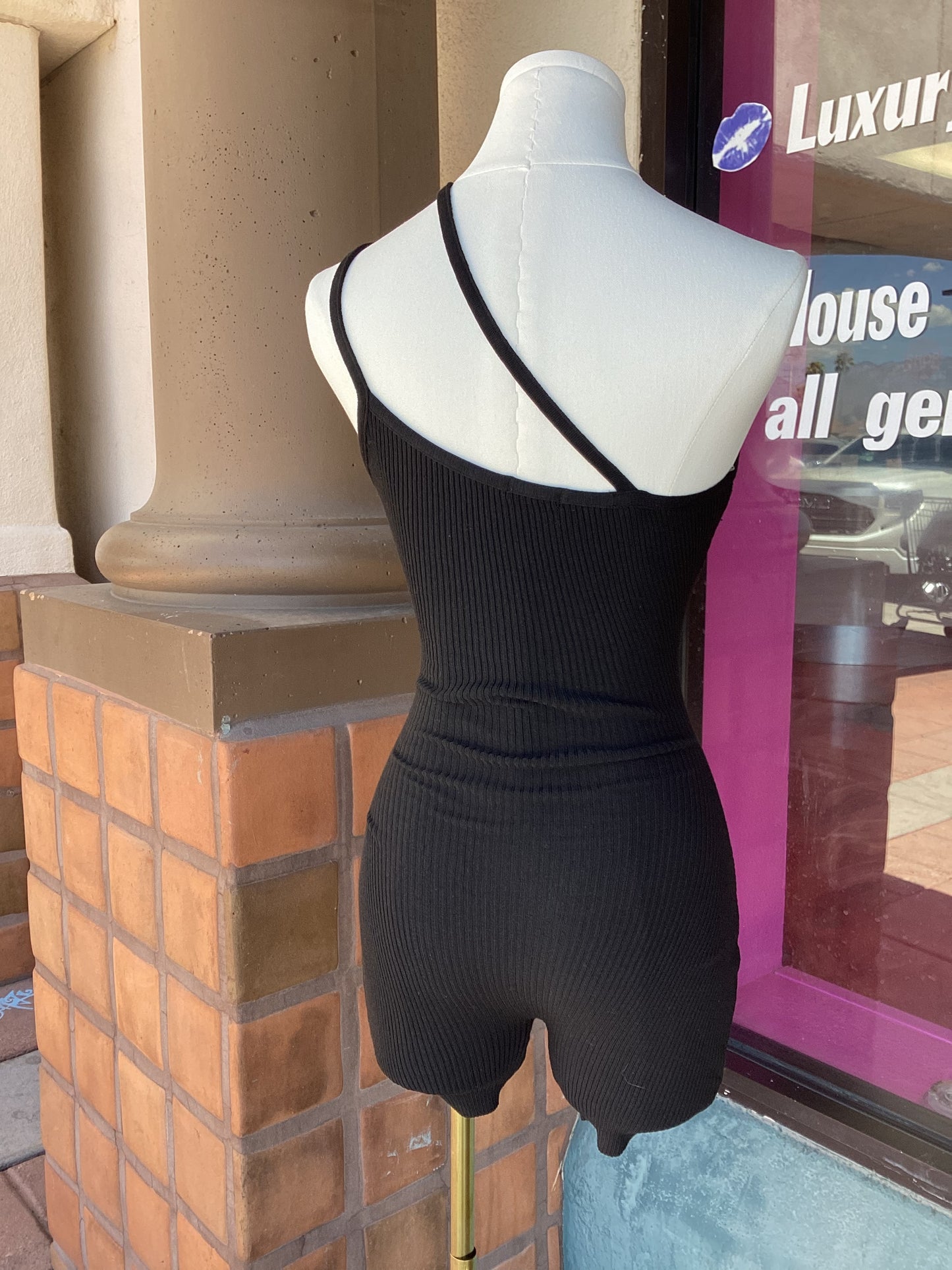 Tie Me Up Black Romper