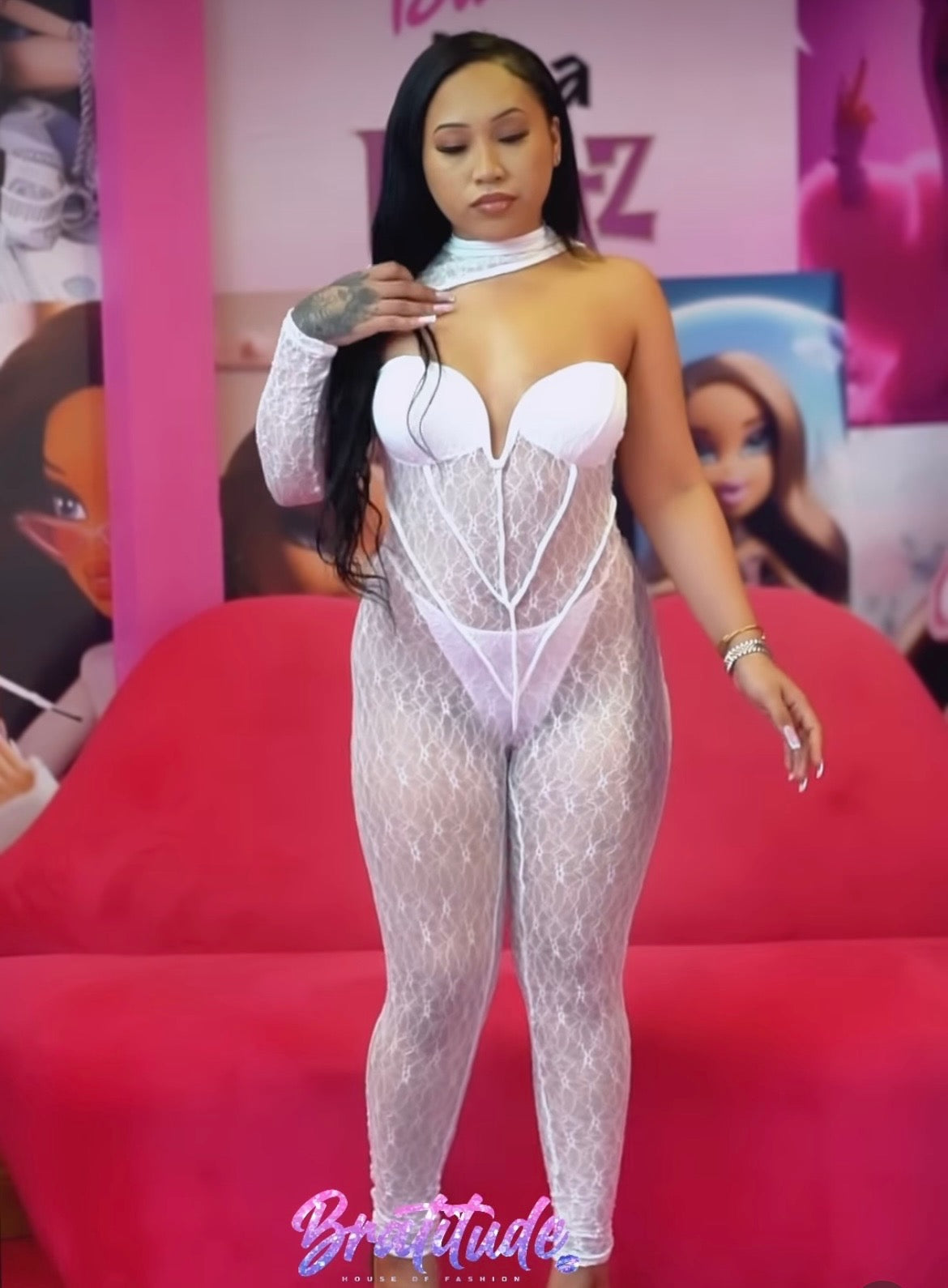 White One Shoulder Jumpsuit