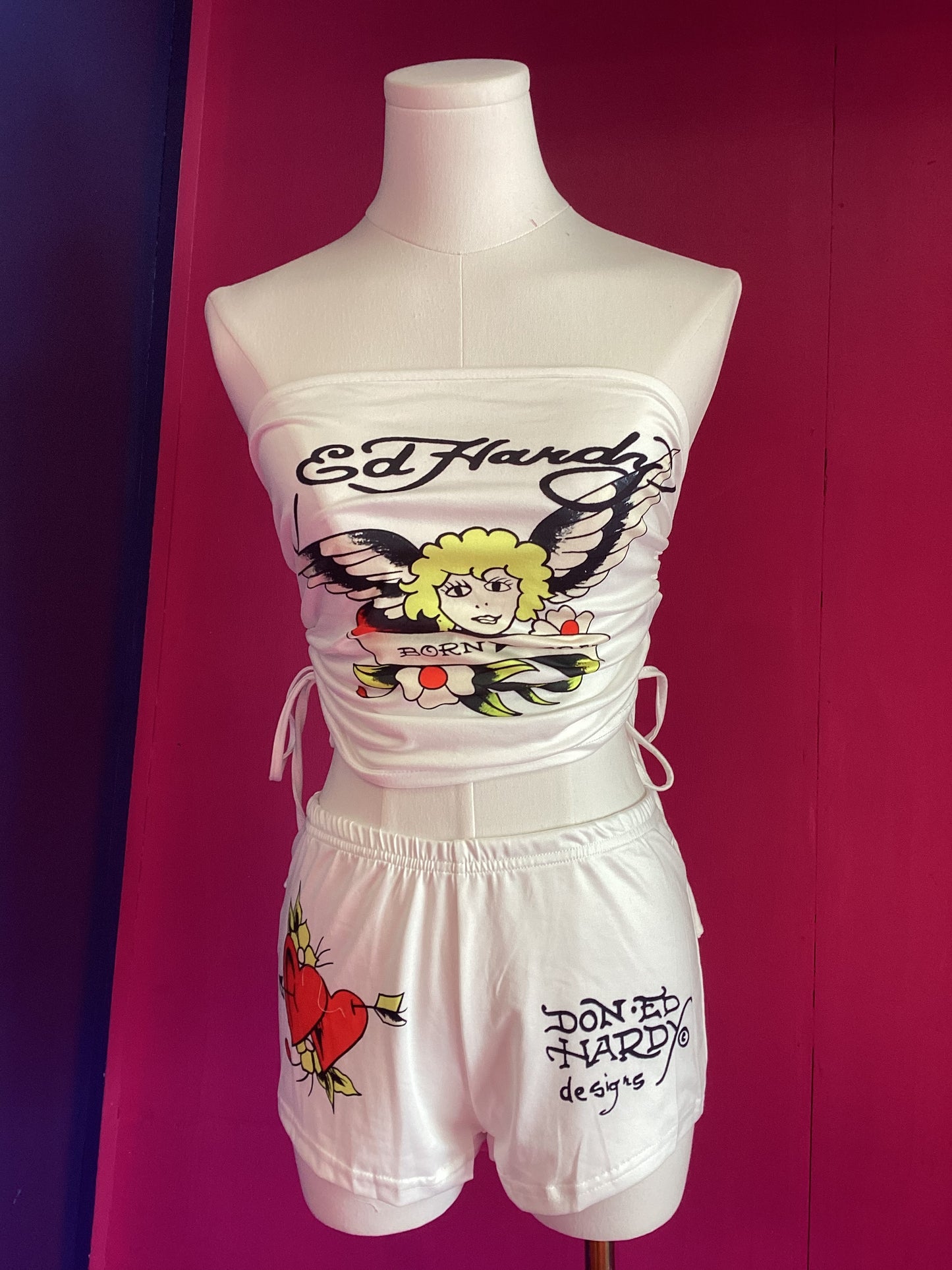White Ed Hardy Set