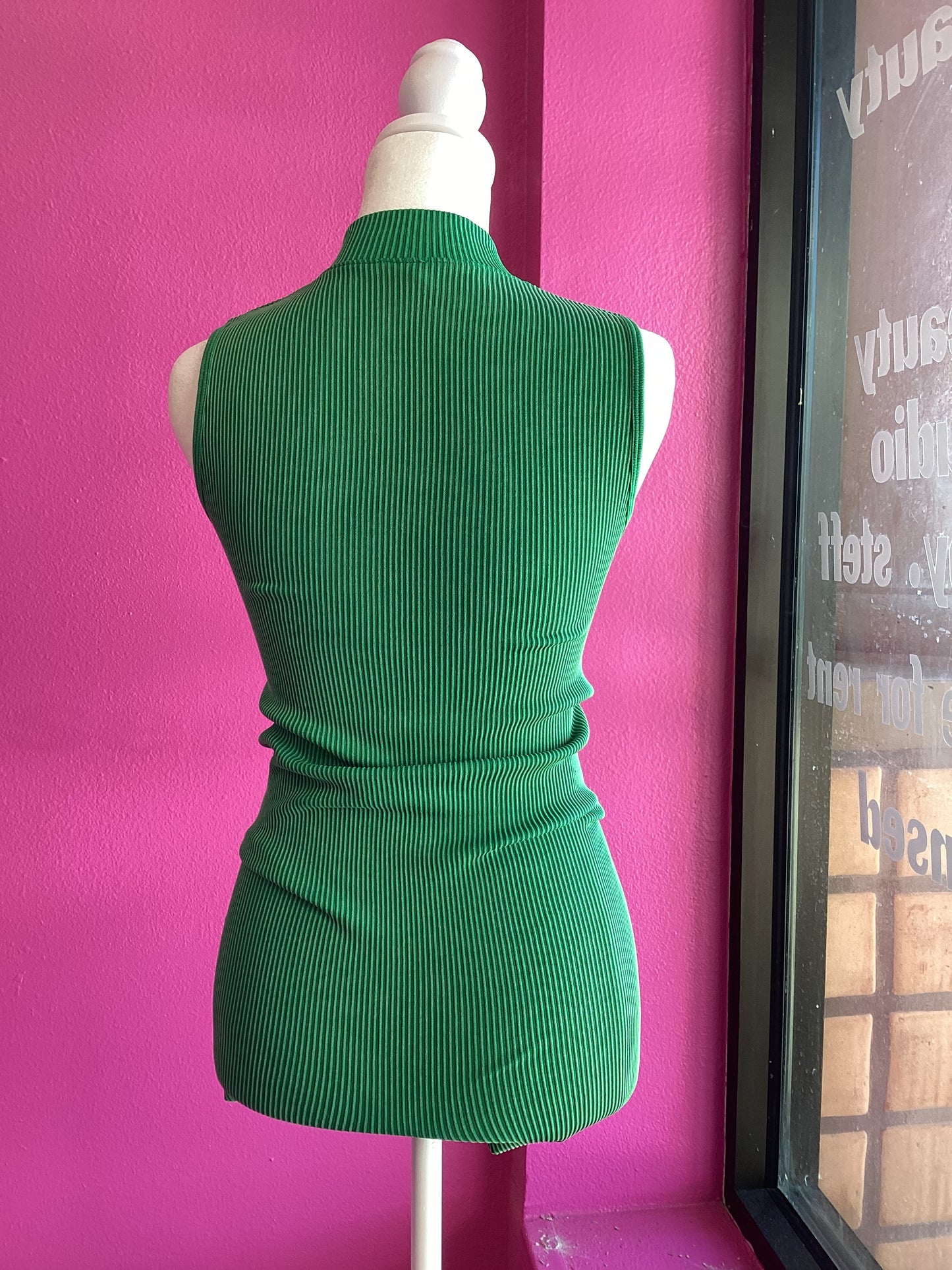 Green Zip Up Romper