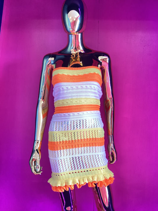 Crotchet Mini Dress